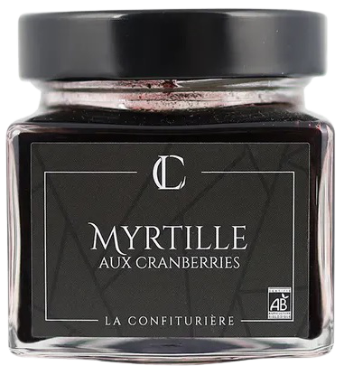 Confiture myrtille aux cranberries