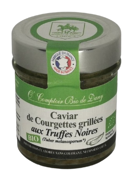 Caviar courgettes grillées à la truffe noire